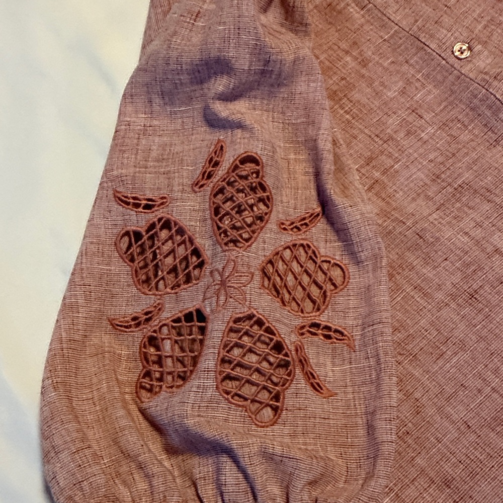 Vintage Threads Button-Front Blouse - Picture 6 of 8